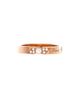 Pre-owned Van Cleef & Arpels Pre-Owned Van Cleef & Arpels 3mm Toujours Signature Etoiles Wedding Band Ring 18K Rose Gold and Diamonds - 1
