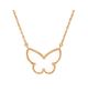 Pre-owned Van Cleef & Arpels Pre-Owned Van Cleef & Arpels Lucky Alhambra Butterfly Pendant Necklace 18K Gold with Mother of Pearl, 16.5 - 1