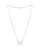 Pre-owned Van Cleef & Arpels Pre-Owned Van Cleef & Arpels Lucky Alhambra Butterfly Pendant Necklace 18K Gold with Mother of Pearl, 16.5 - 2
