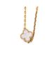 Pre-owned Van Cleef & Arpels Pre-Owned Van Cleef & Arpels Magic Alhambra 11 Motifs Long Necklace 18K Gold and Mother of Pearl, 34.5 - 3