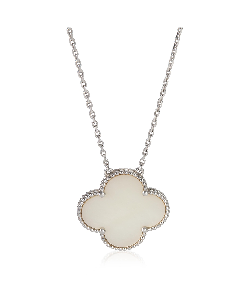 Pre-owned Van Cleef & Arpels Pre-Owned Van Cleef & Arpels Magic Alhambra 18k White Gold Pendant