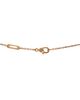 Pre-owned Van Cleef & Arpels Pre-Owned Van Cleef & Arpels Perlee Round Pendant Necklace 18K Rose Gold and Diamonds, 16.5 - 3