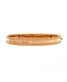 Pre-owned Van Cleef & Arpels Pre-Owned Van Cleef & Arpels Perlee Signature Bracelet 18K Rose Gold