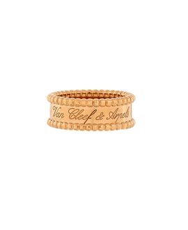 Pre-owned Van Cleef & Arpels Pre-Owned Van Cleef & Arpels Perlee Signature Ring 18K Gold