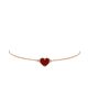 Pre-owned Van Cleef & Arpels Pre-Owned Van Cleef & Arpels Sweet Alhambra Heart Bracelet 18K Rose Gold with Carnelian - 1