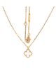 Pre-owned Van Cleef & Arpels Pre-Owned Van Cleef & Arpels Sweet Alhambra Pendant Necklace 18K Gold and Mother of Pearl - 2