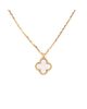 Pre-owned Van Cleef & Arpels Pre-Owned Van Cleef & Arpels Sweet Alhambra Pendant Necklace 18K Gold and Mother of Pearl - 3