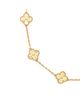 Pre-owned Van Cleef & Arpels Pre-Owned Van Cleef & Arpels Vintage Alhambra 10 Motifs Necklace Guilloche 18K Gold, 16.75 - 2