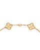 Pre-owned Van Cleef & Arpels Pre-Owned Van Cleef & Arpels Vintage Alhambra 10 Motifs Necklace Guilloche 18K Gold, 16.75 - 3