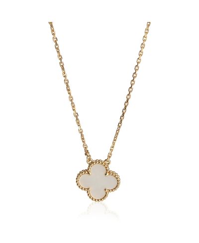 Pre-owned Van Cleef & Arpels Pre-Owned Van Cleef & Arpels Vintage Alhambra 18k Yellow Gold Pendant