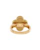 Pre-owned Van Cleef & Arpels Pre-Owned Van Cleef & Arpels Vintage Alhambra Ring 18K Gold with Onyx and Diamond - 3
