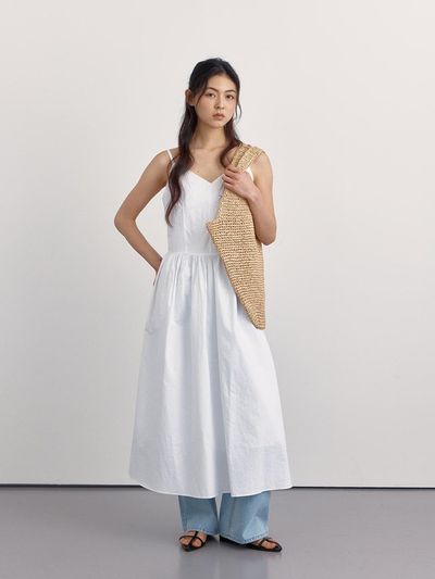 PREECY Cotton Long Cami Dress