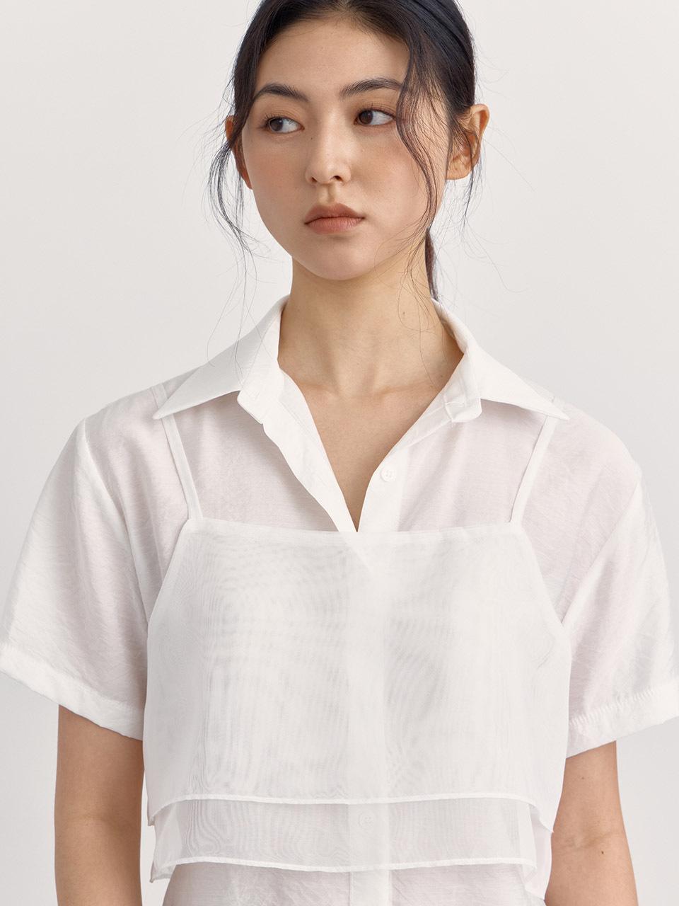 PREECY Layered Sheer Bustier Top (3 Colors)