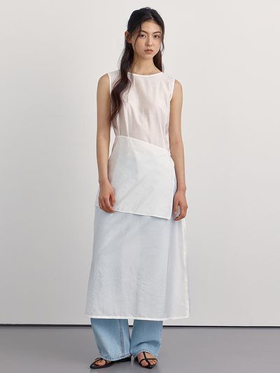 PREECY LAYERED TIE-BACK LAB SET DRESS