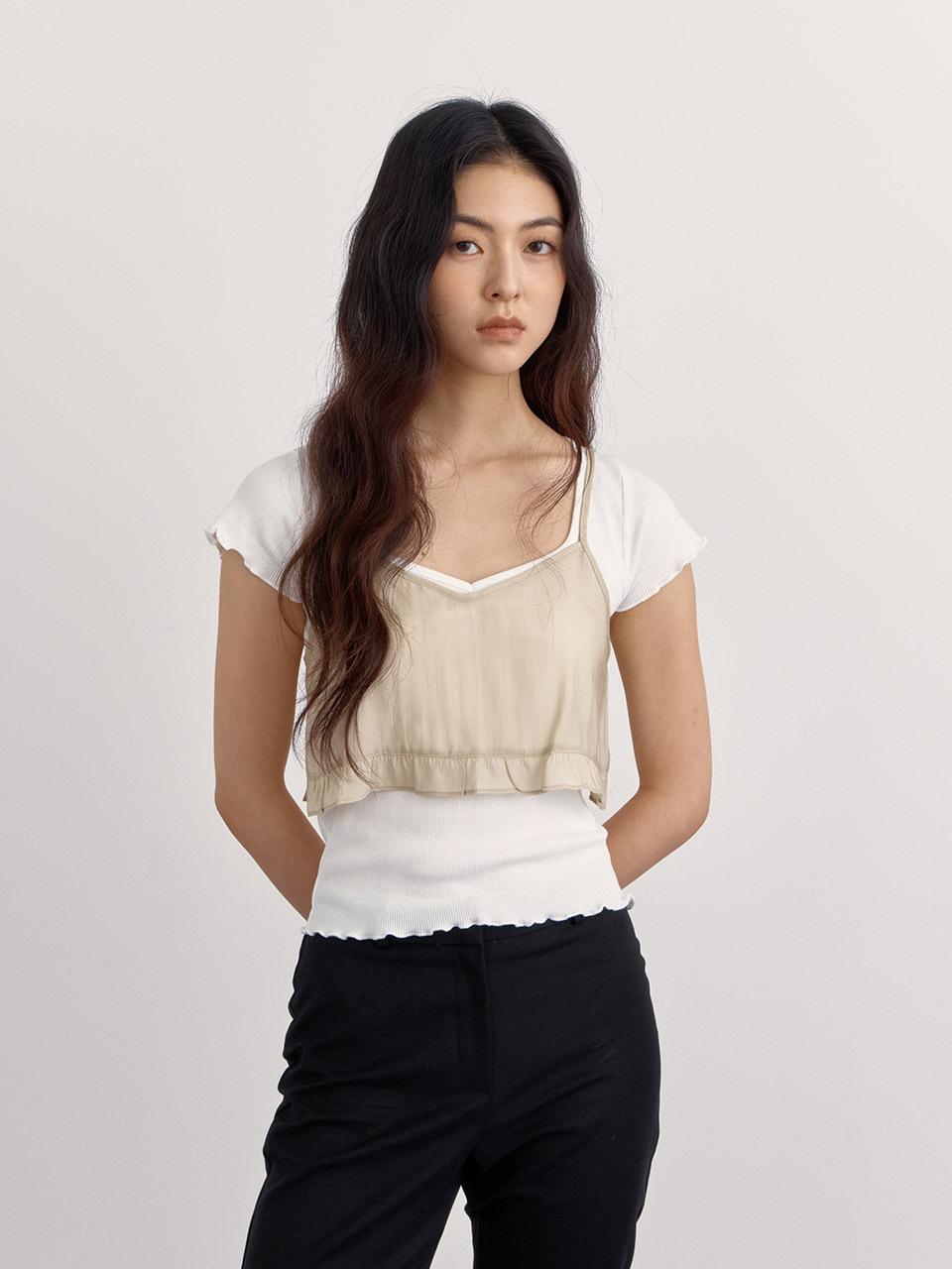 PREECY Light Bustier Top Blouses [2COLOR]