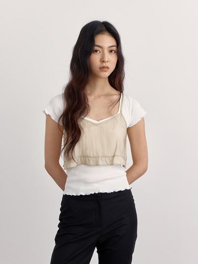 PREECY Light Bustier Top Blouses [2COLOR]