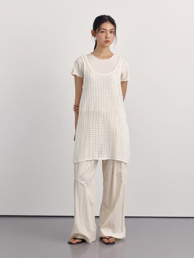 PREECY Mesh Knit Bustier Dress