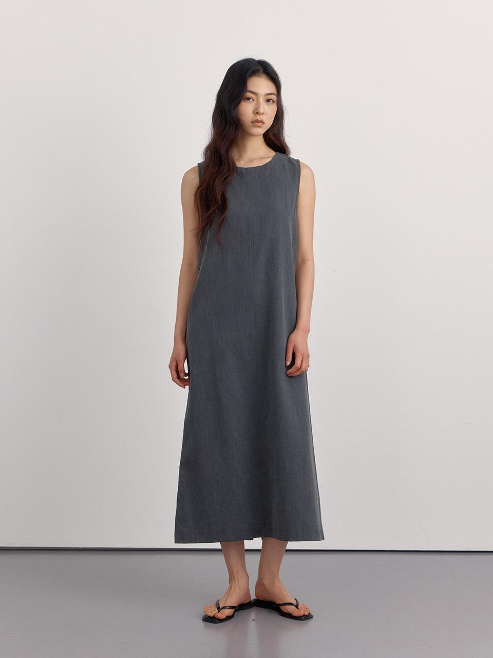 PREECY Minimal Cotton Long Dress [2 Colors]