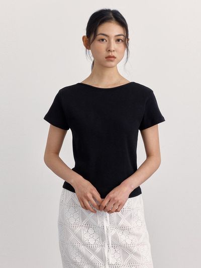 PREECY Reversible Ribbed T-Shirt