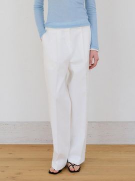 PREECY TIMELESS WIDE PANTS [IVORY]