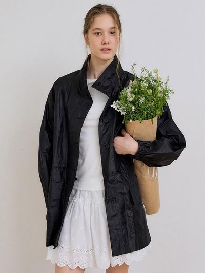 PREECY UTILITY WORK JACKET [BLACK]