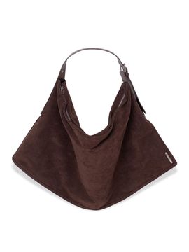 Prends soin de toi Maxi single string shoulder bag Brown