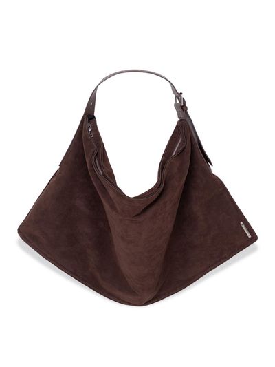 Prends soin de toi Maxi single string shoulder bag Brown
