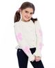 Preppy Goose Preppy Goose Girls' Ivory Cardigan Sweater - 3