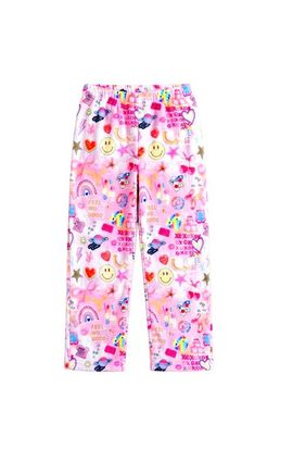 Preppy Goose Preppy Goose Plush Happy Collage loungewear pant