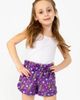 Preppy Goose Preppy Goose Purple Flash Plush Lounge Shorts  - 1