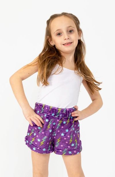 Preppy Goose Preppy Goose Purple Flash Plush Lounge Shorts 