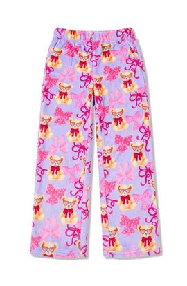 Preppy Goose Preppy Goose Teddy Bow Print Plush Pant