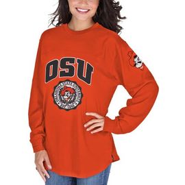 PRESSBOX PRESSBOX Women's Orange Oklahoma State Cowboys Edith Long Sleeve T-Shirt 