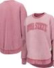 PRESSBOX Women's Pressbox Cardinal Iowa State Cyclones Ponchoville Pullover Sweatshirt  - 1