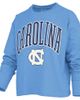 PRESSBOX Women's Pressbox Carolina Blue North Carolina Tar Heels Motley Boxy Waist-Length Long Sleeve T-Shirt - 2