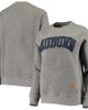 PRESSBOX Women's Pressbox Heather Charcoal Auburn Tigers Moose Quilted Pullover Sweatshirt - 1