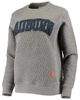 PRESSBOX Women's Pressbox Heather Charcoal Auburn Tigers Moose Quilted Pullover Sweatshirt - 2