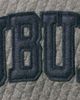 PRESSBOX Women's Pressbox Heather Charcoal Auburn Tigers Moose Quilted Pullover Sweatshirt - 3