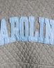 PRESSBOX Women's Pressbox Heather Charcoal North Carolina Tar Heels Moose Quilted Pullover Sweatshirt - 5