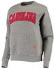 PRESSBOX Women's Pressbox Heather Charcoal South Carolina Gamecocks Moose Quilted Pullover Sweatshirt - 2