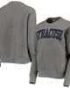 PRESSBOX Women's Pressbox Heather Charcoal Syracuse Orange Moose Quilted Pullover Sweatshirt - 1