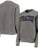 PRESSBOX Women's Pressbox Heather Charcoal Syracuse Orange Moose Quilted Pullover Sweatshirt - 5