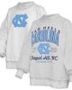 PRESSBOX Women's Pressbox Heather Gray North Carolina Tar Heels Reversible Sweatshirt  - 1