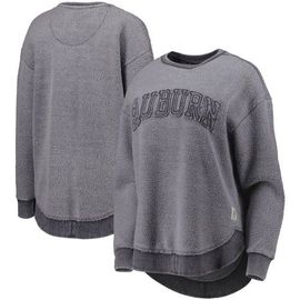 PRESSBOX Women's Pressbox Navy Auburn Tigers Ponchoville Pullover Sweatshirt 