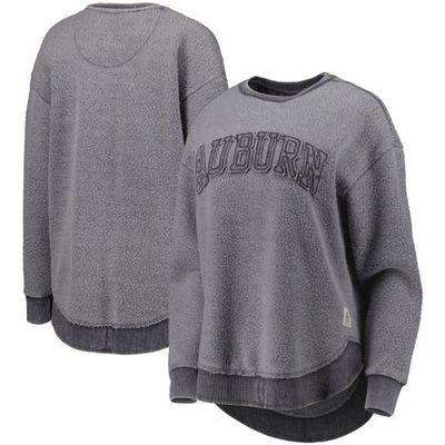 PRESSBOX Women's Pressbox Navy Auburn Tigers Ponchoville Pullover Sweatshirt 