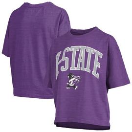 PRESSBOX Women's Pressbox Purple Kansas State Wildcats Nelson T-Shirt 