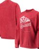 PRESSBOX Women's Pressbox Red Wisconsin Badgers Comfy Cord Corduroy Crewneck Sweatshirt  - 1
