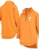 PRESSBOX Women's Pressbox Tennessee Orange Tennessee Volunteers Northfork Sojourn Poncho Quarter-Zip Sweatshirt  - 1