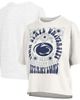 PRESSBOX Women's Pressbox White Penn State Nittany Lions Harmony Oversized T-Shirt  - 1