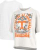 PRESSBOX Women's Pressbox White Tennessee Volunteers Harmony Oversized T-Shirt  - 1